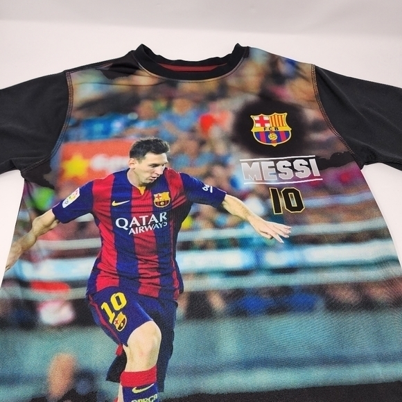 Futbol Club Barcelona Men's Messi Photo Number 10 Soccer Jersey Size S/P - Picture 12 of 12